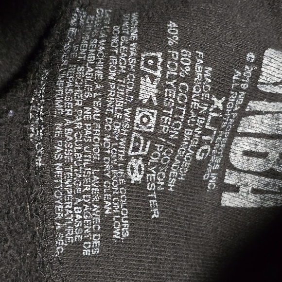 Toronto Raptors NBA Mens Black Hoodie Medium - Polyester and Cotton - Picture 4 of 4